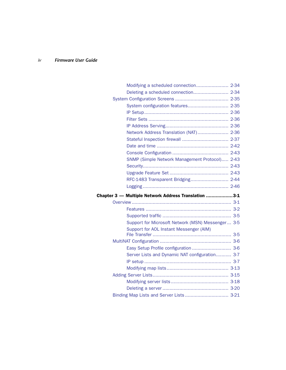 Netopia Firmware 4000-Series User Manual | Page 4 / 314