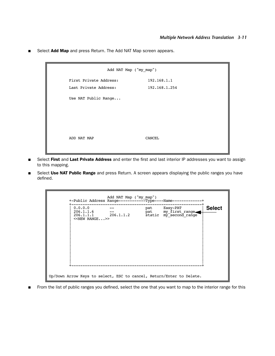 Select | Netopia Firmware 4000-Series User Manual | Page 77 / 314