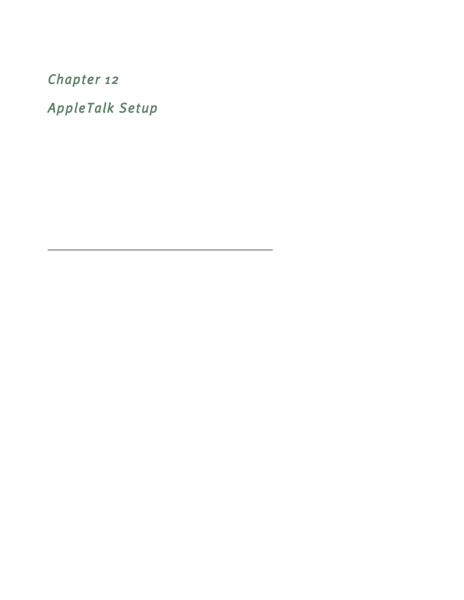 Appletalk setup, Appletalk networks, Appletalk protocol | Chapter 12 — appletalk setup -1, Appletalk networks -1, Appletalk protocol -1, E given in | Netopia R7200 User Manual | Page 119 / 258