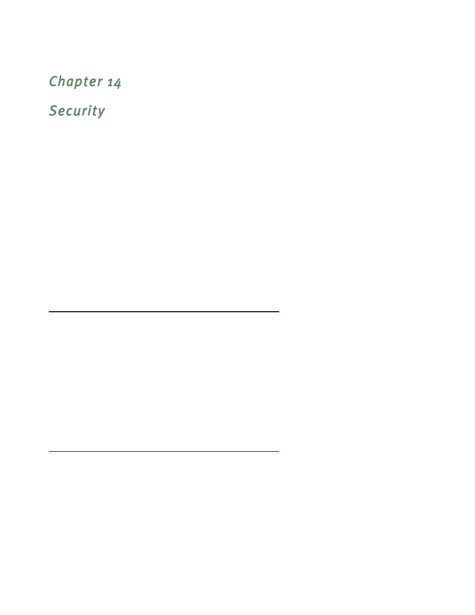 Security, Suggested security measures, User accounts | Chapter 14 — security -1, Suggested security measures -1, User accounts -1 | Netopia R7200 User Manual | Page 151 / 258