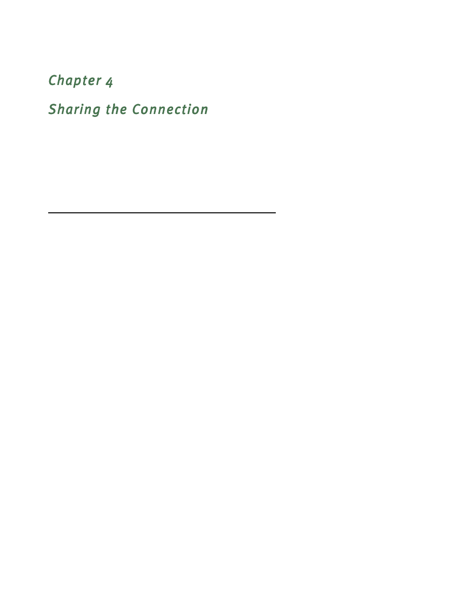 Sharing the connection, Configuring tcp/ip on windows-based computers, Chapter 4 — sharing the connection -1 | Configuring tcp/ip on windows-based computers -1, Configuring tcp/ip on, Macintosh computers use either mactcp or open t | Netopia 4622 T1 User Manual | Page 15 / 44