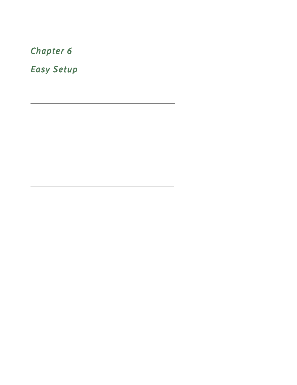 Easy setup, Easy setup console screens, Accessing the easy setup console screens | Chapter 6 — easy setup -1, Easy setup console screens -1, Accessing the easy setup console screens -1 | Netopia 4622 T1 User Manual | Page 27 / 44