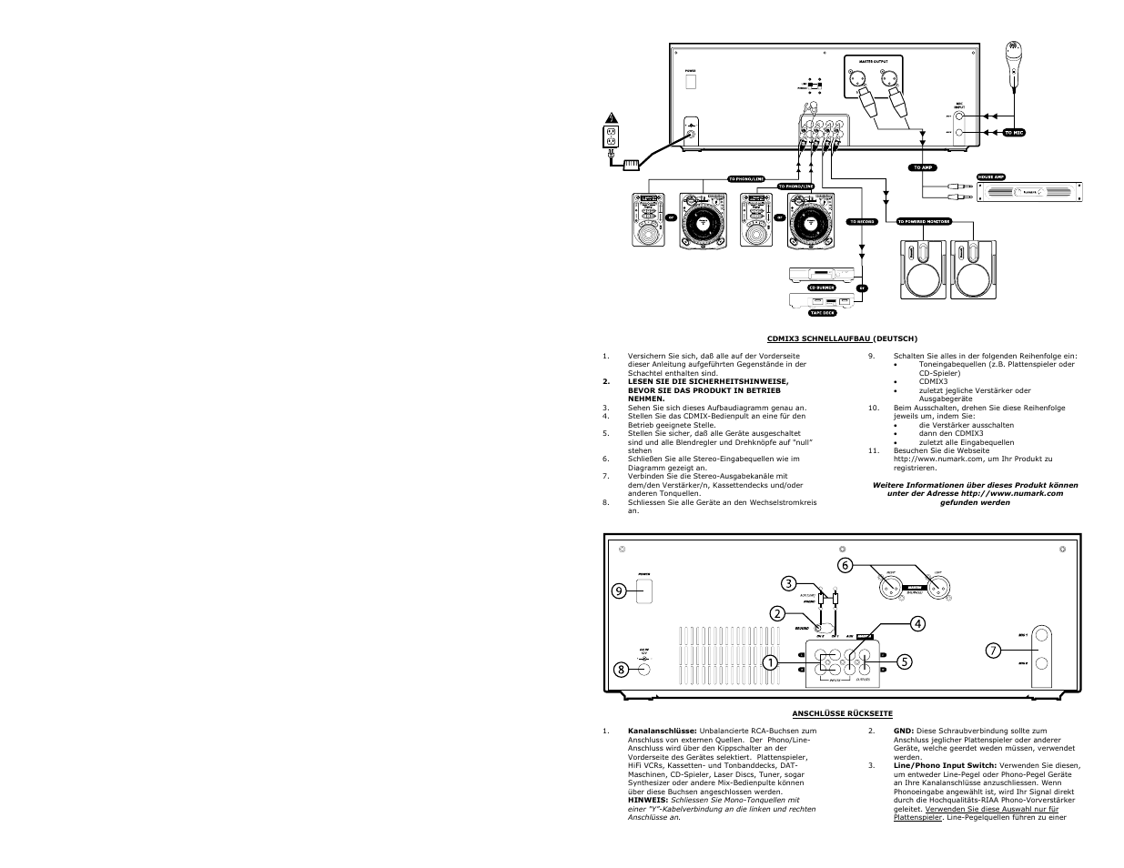Numark Industries CDMIX3 User Manual | Page 16 / 33
