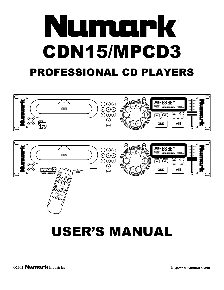 Numark Industries MPCD3 User Manual | 16 pages