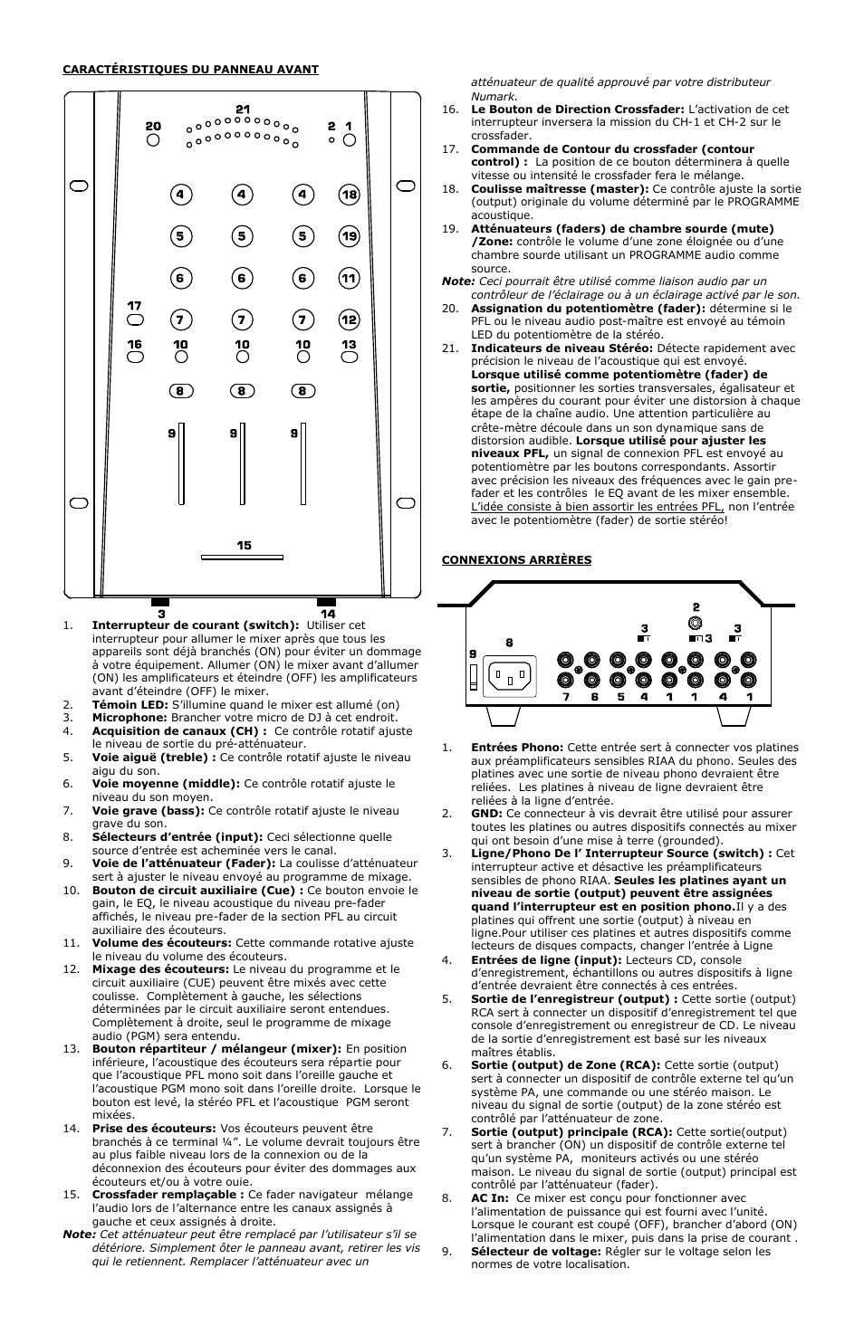 Numark Industries DM3050 User Manual | Page 10 / 13