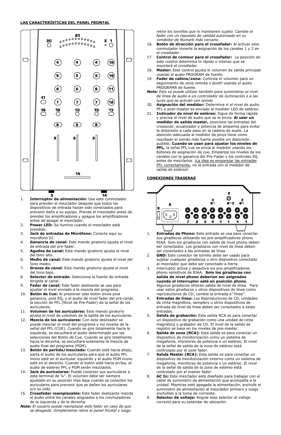 Numark Industries DM3050 User Manual | Page 5 / 13