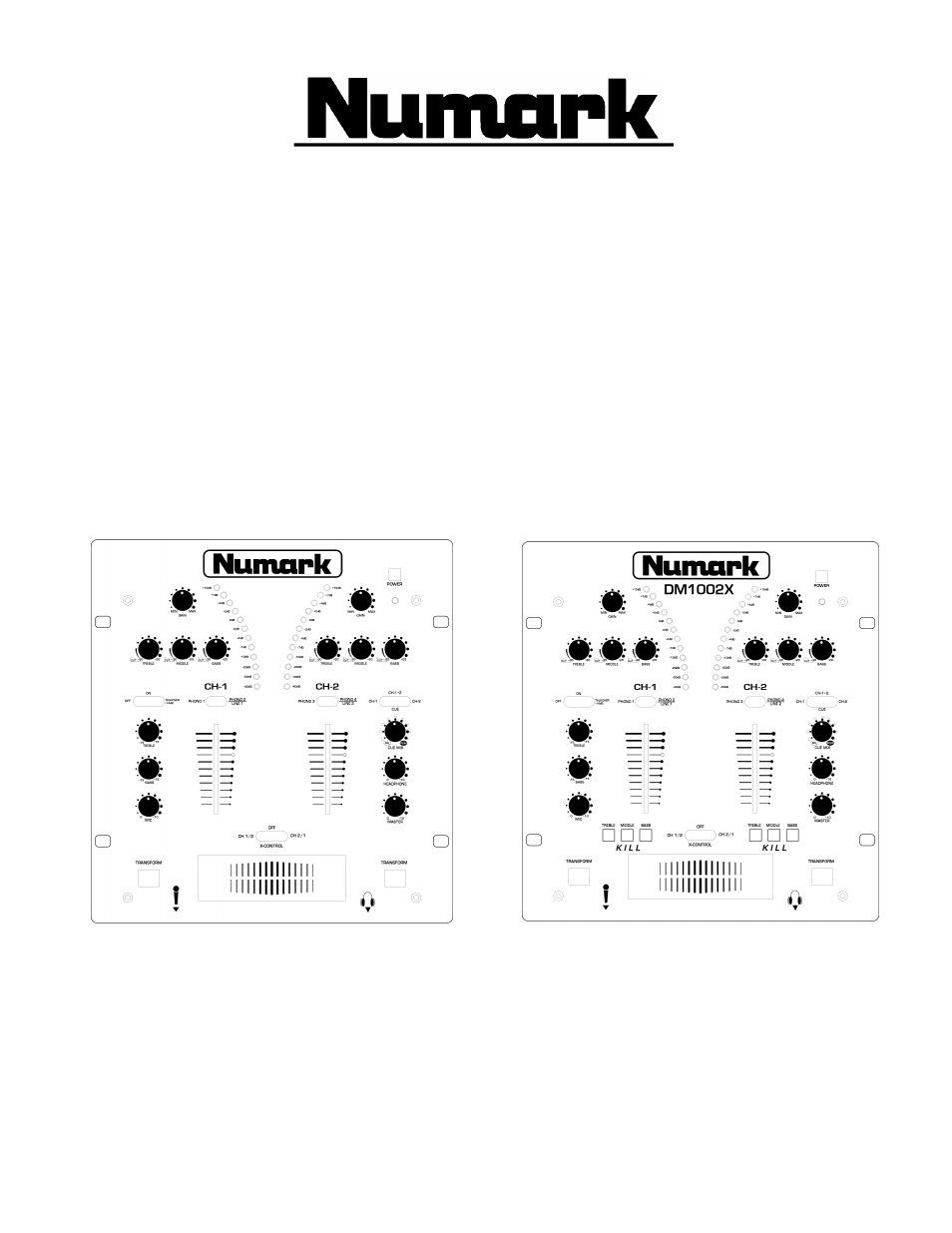 Numark Industries NUMARK DM1001X User Manual | 12 pages
