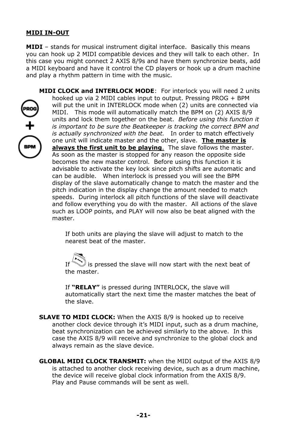 Numark Industries AXIS 9 User Manual | Page 33 / 36