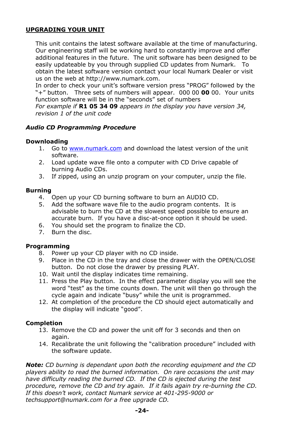 Numark Industries AXIS 9 User Manual | Page 36 / 36
