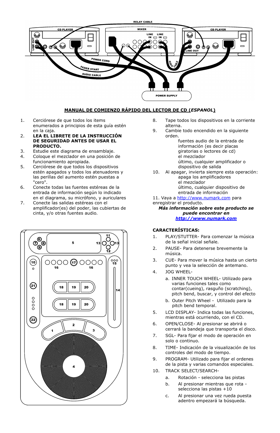 Numark Industries AXIS 9 User Manual | Page 4 / 36