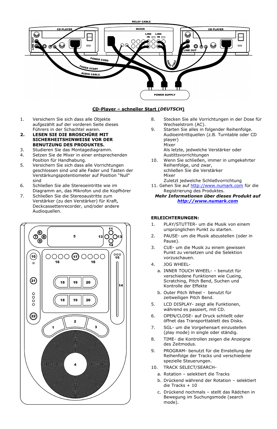 Numark Industries AXIS 9 User Manual | Page 8 / 36