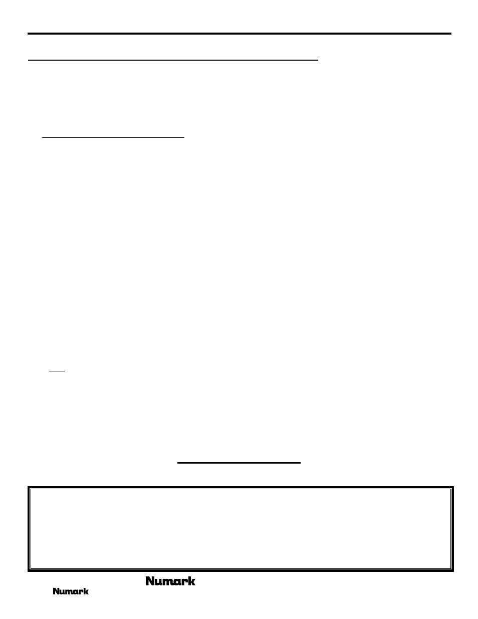 Very important, Product registration | Numark Industries RM6 User Manual | Page 3 / 8