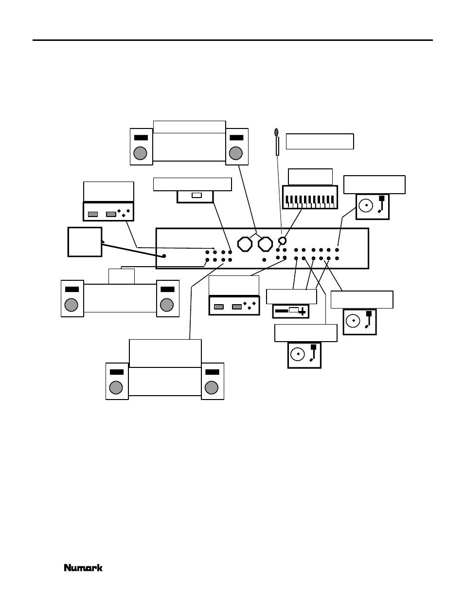 Connection diagram | Numark Industries DM1235 User Manual | Page 17 / 20