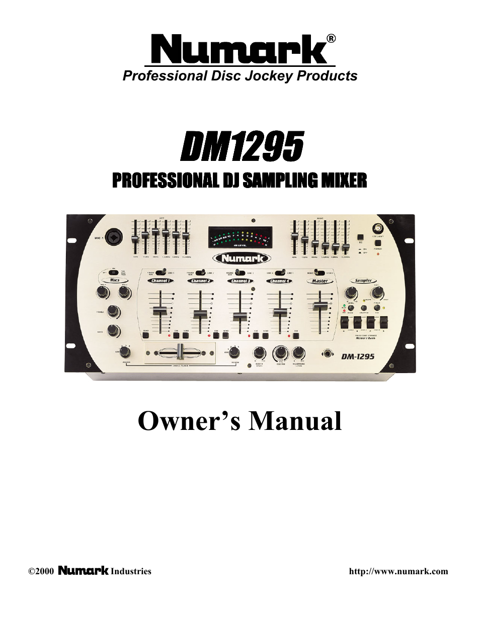 Numark Industries DM1295 User Manual | 12 pages