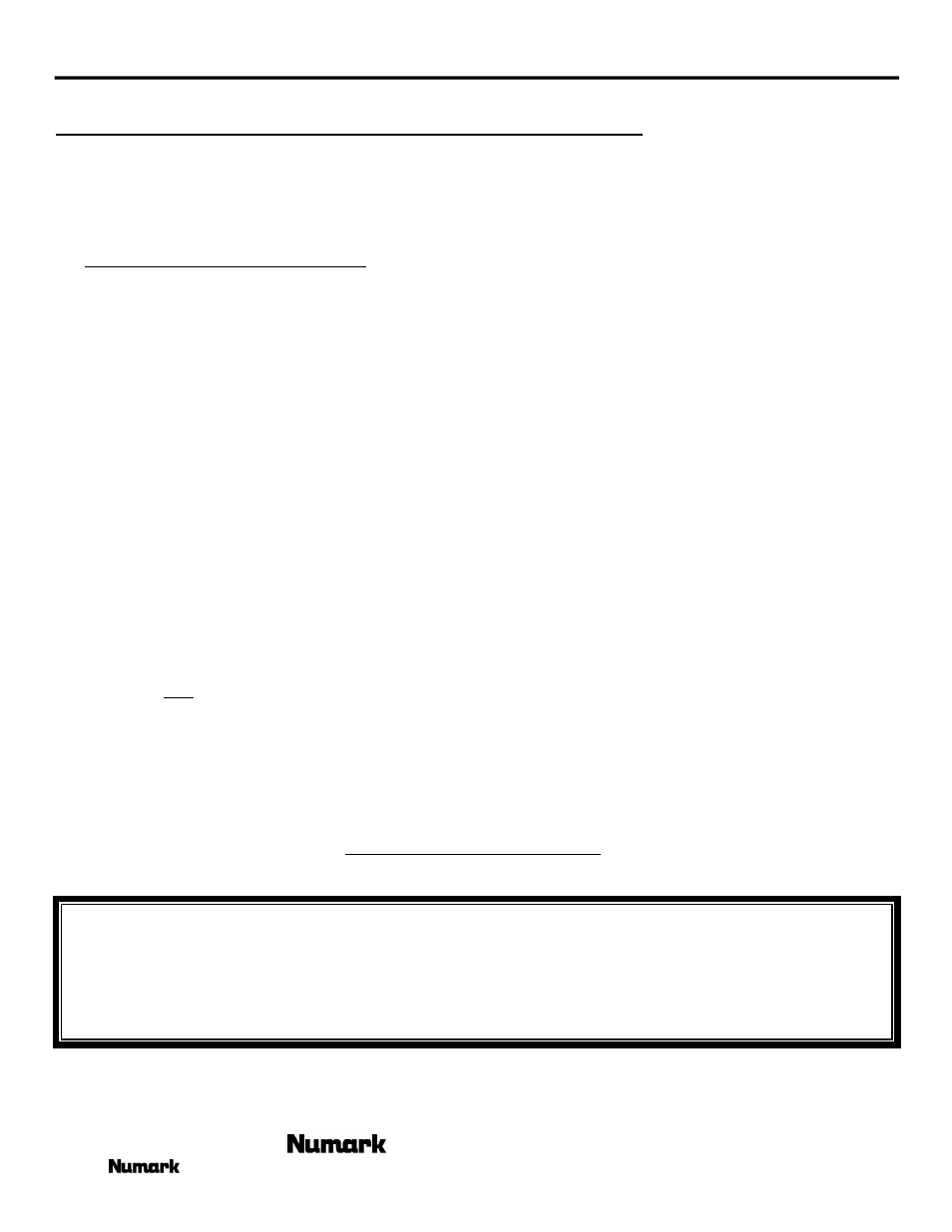 Very important, Product registration | Numark Industries CM-100 User Manual | Page 3 / 12