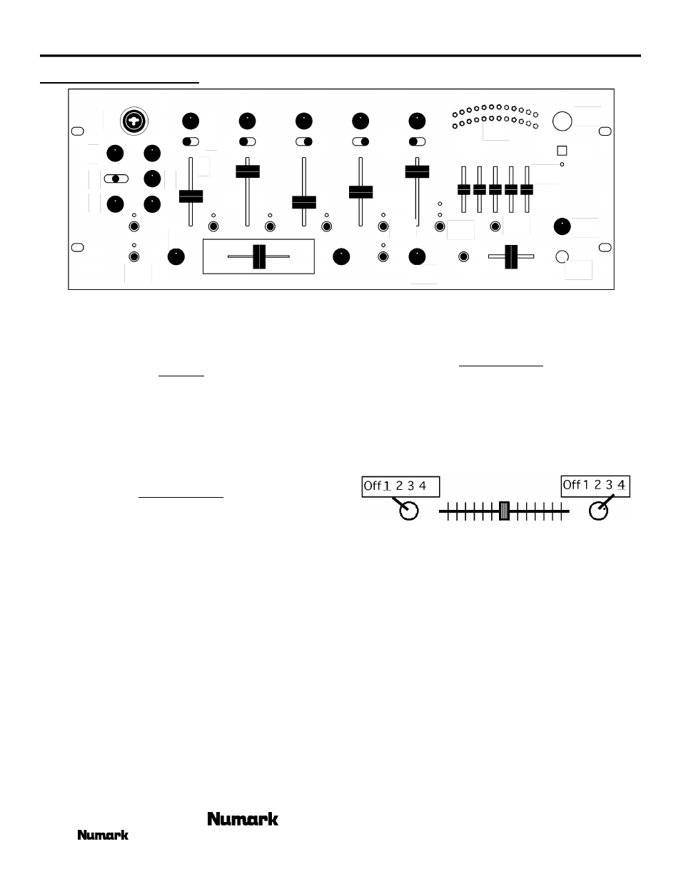 Mixer features | Numark Industries CM-100 User Manual | Page 8 / 12