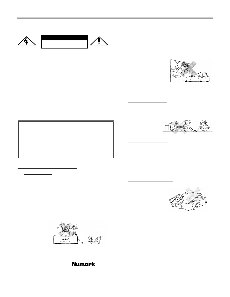 Safety information and product registration, Safety instructions | Numark Industries CD MIX-1 User Manual | Page 2 / 16