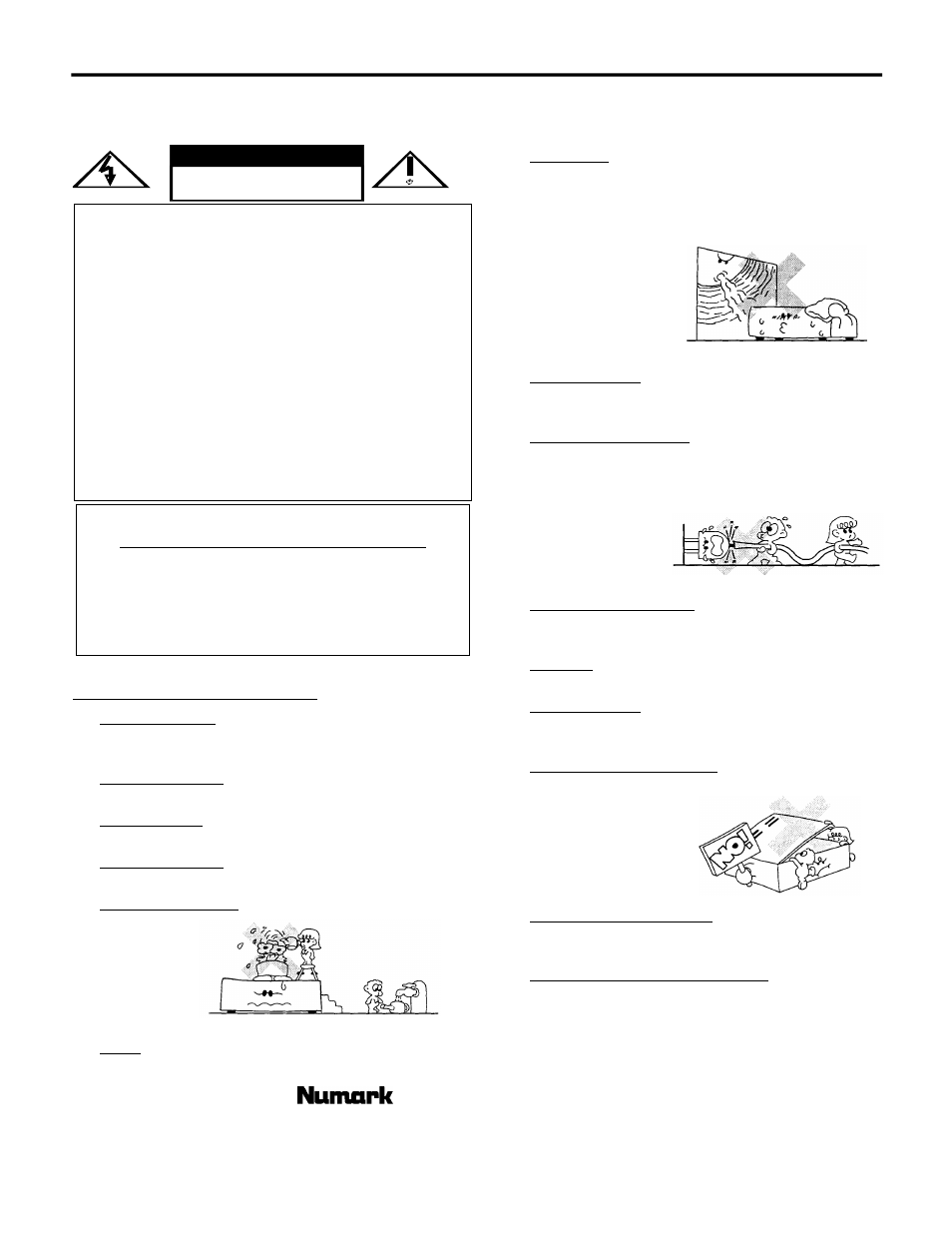 Safety information and product registration, Safety instructions | Numark Industries CDN-20S User Manual | Page 2 / 12