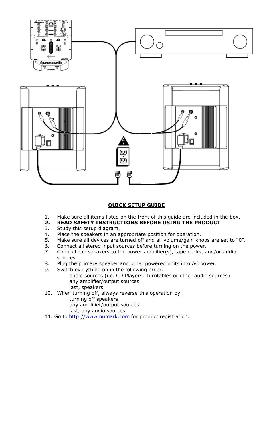 Numark Industries M80 User Manual | Page 2 / 11