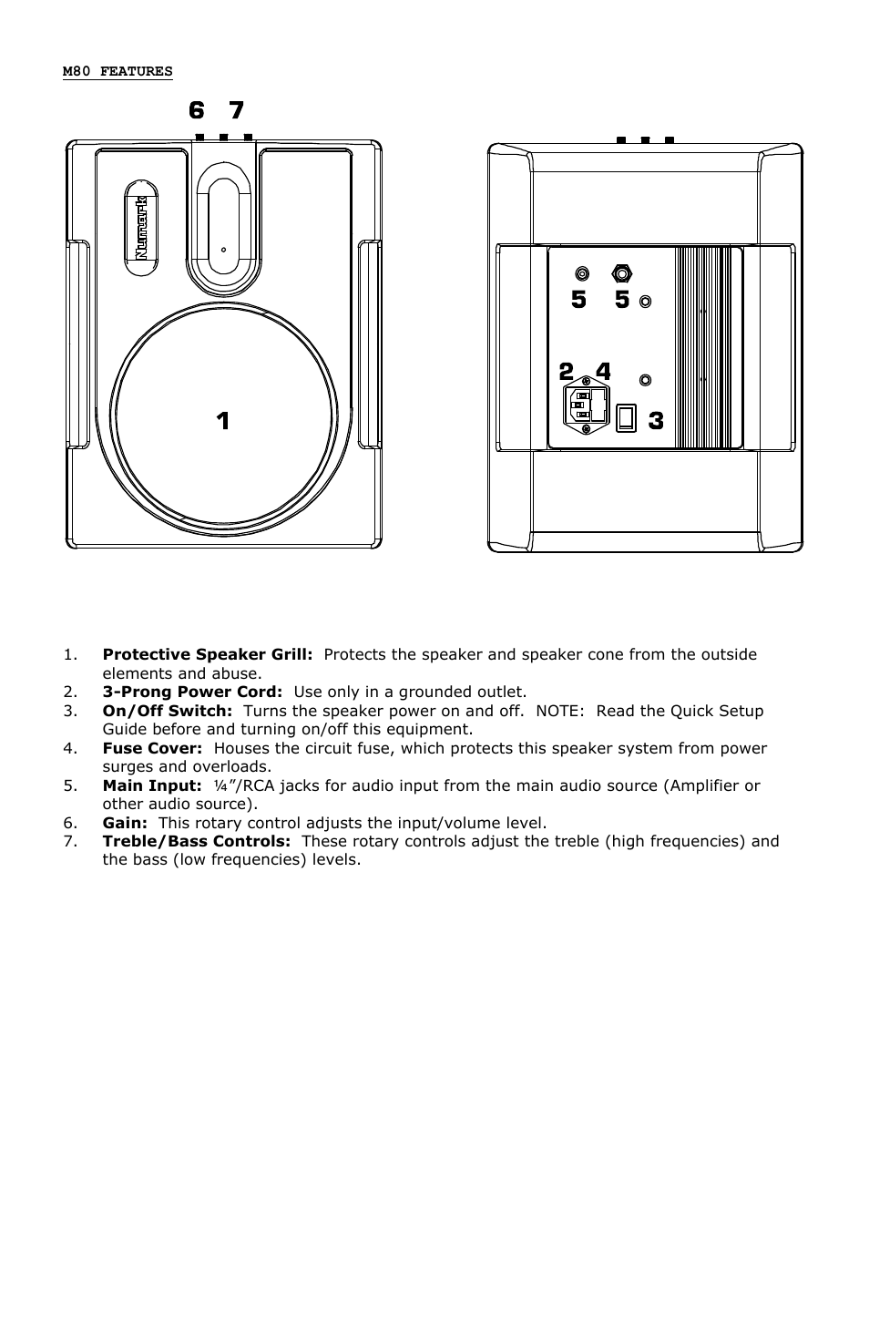 Numark Industries M80 User Manual | Page 3 / 11