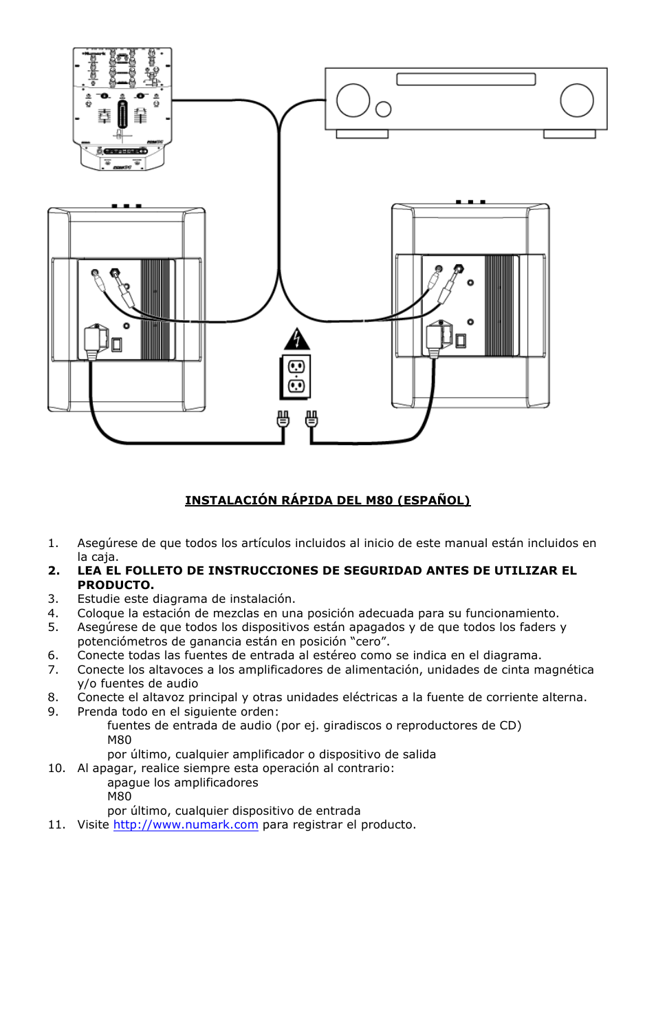 Numark Industries M80 User Manual | Page 4 / 11