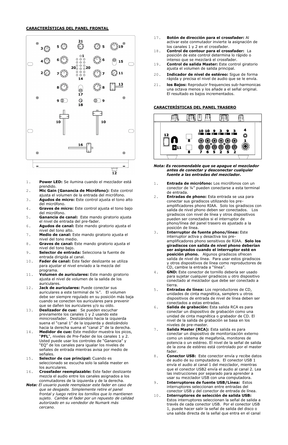 Numark Industries DXM01 User Manual | Page 6 / 16