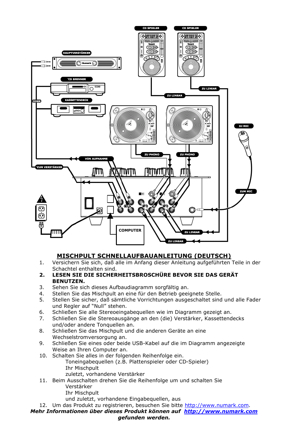 Numark Industries DXM01 User Manual | Page 8 / 16