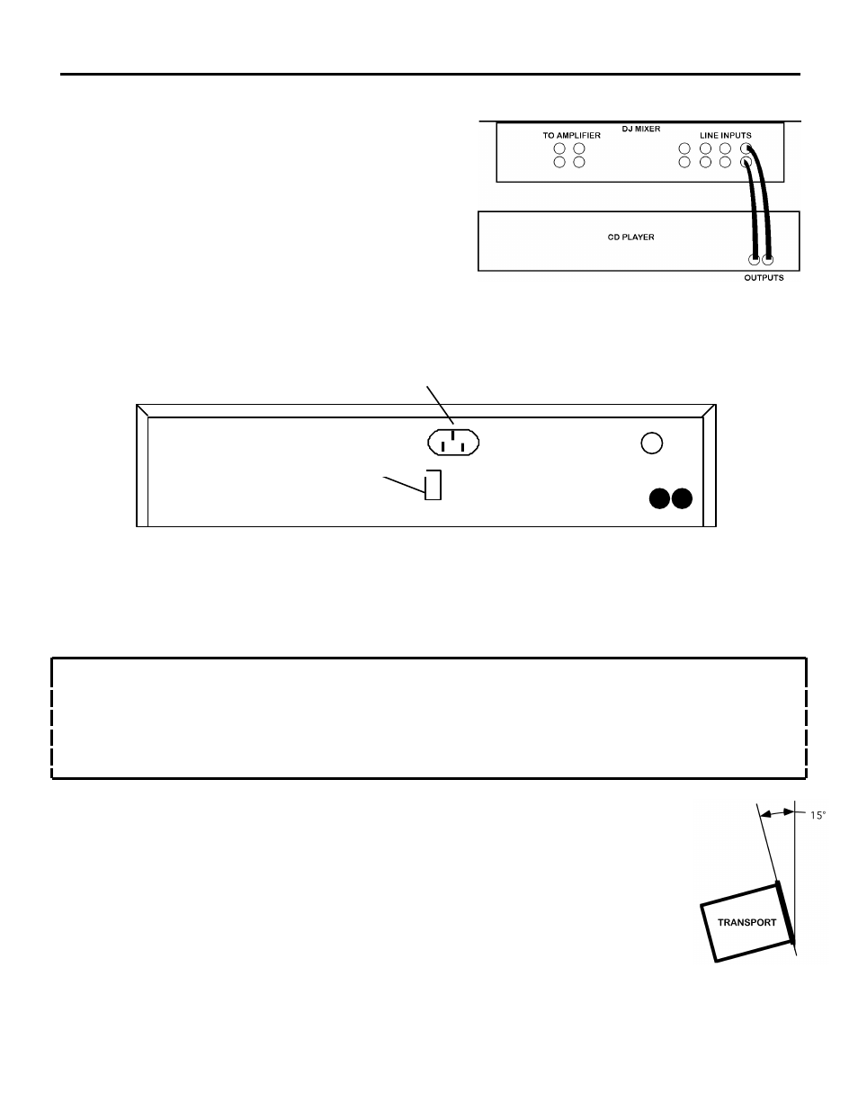 Connections, Mounting your cd player | Numark Industries CDN-12 User Manual | Page 7 / 16