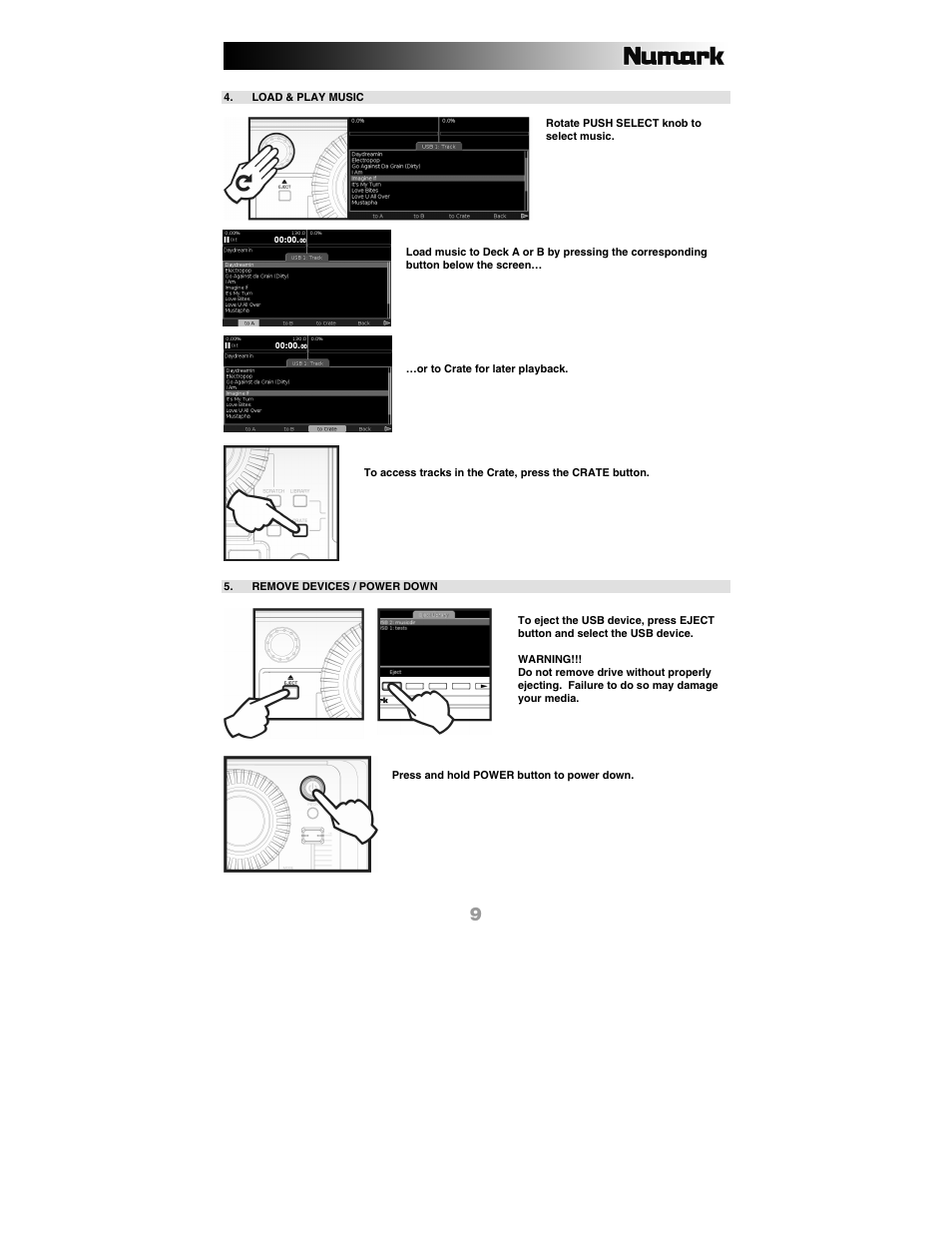 Numark Industries DDS80 User Manual | Page 9 / 40
