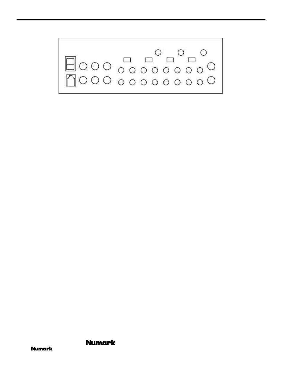 Rear panel features | Numark Industries SM-3 User Manual | Page 8 / 12