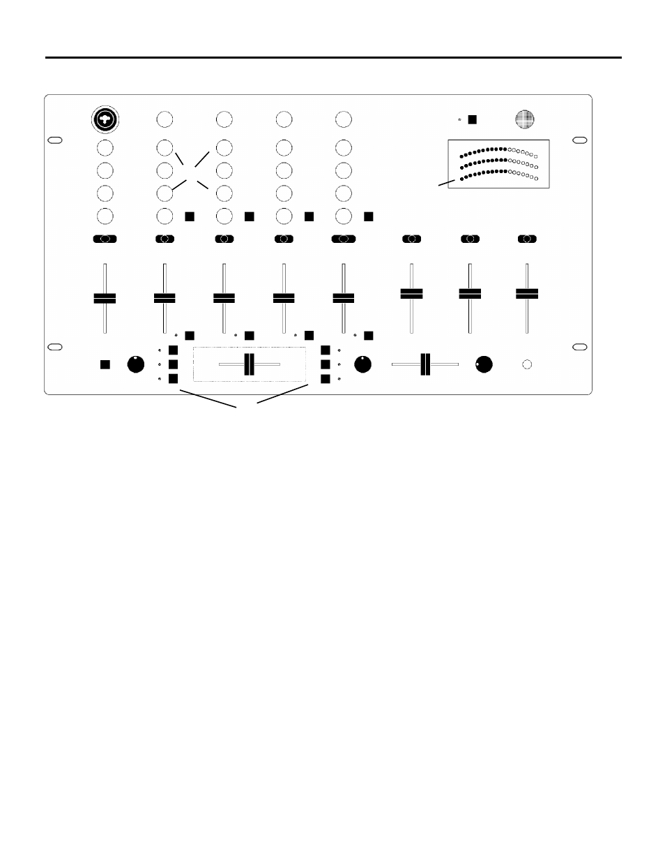 Dm1820x front panel diagram | Numark Industries DM 1820X User Manual | Page 8 / 16