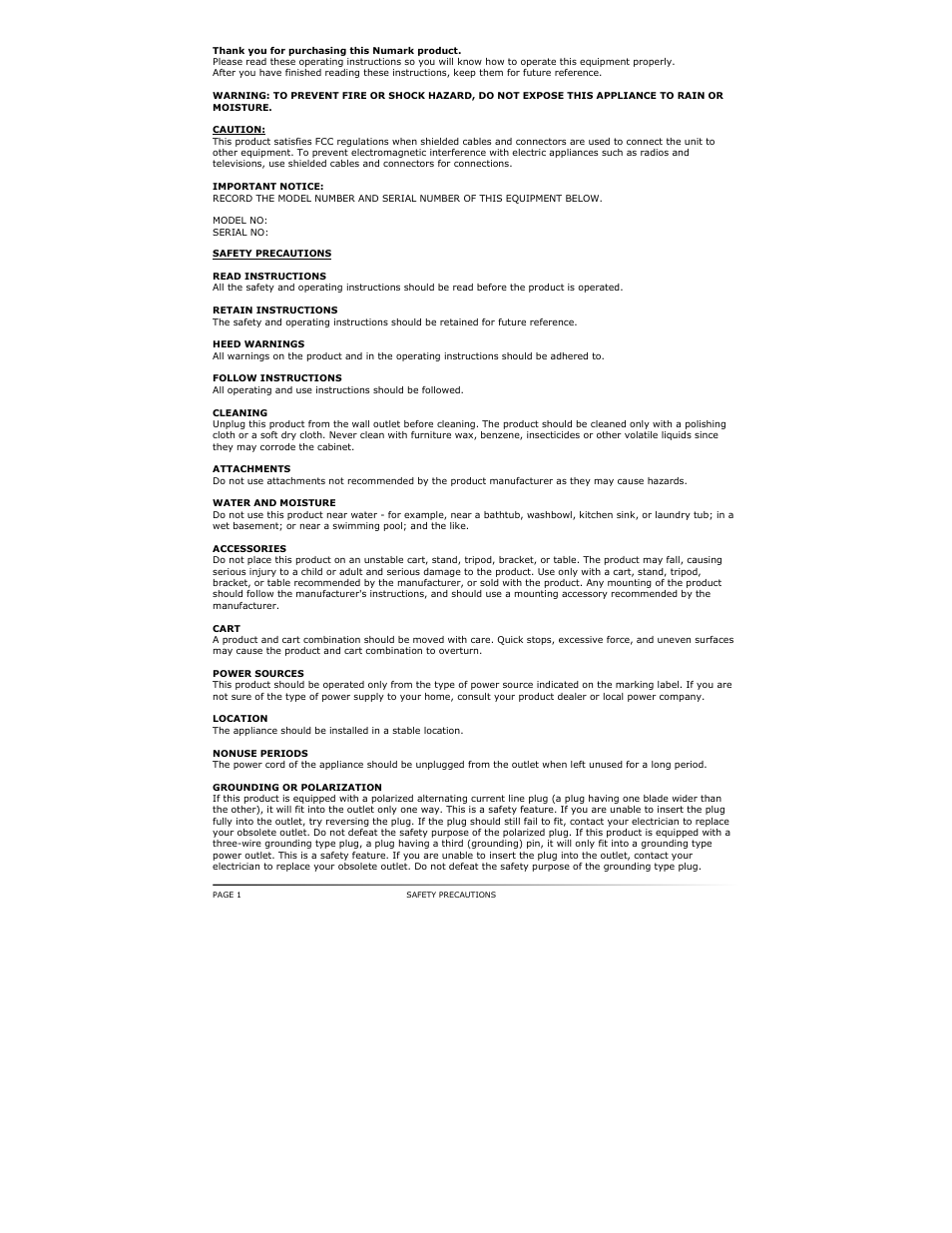 Numark Industries TT500 User Manual | Page 2 / 16