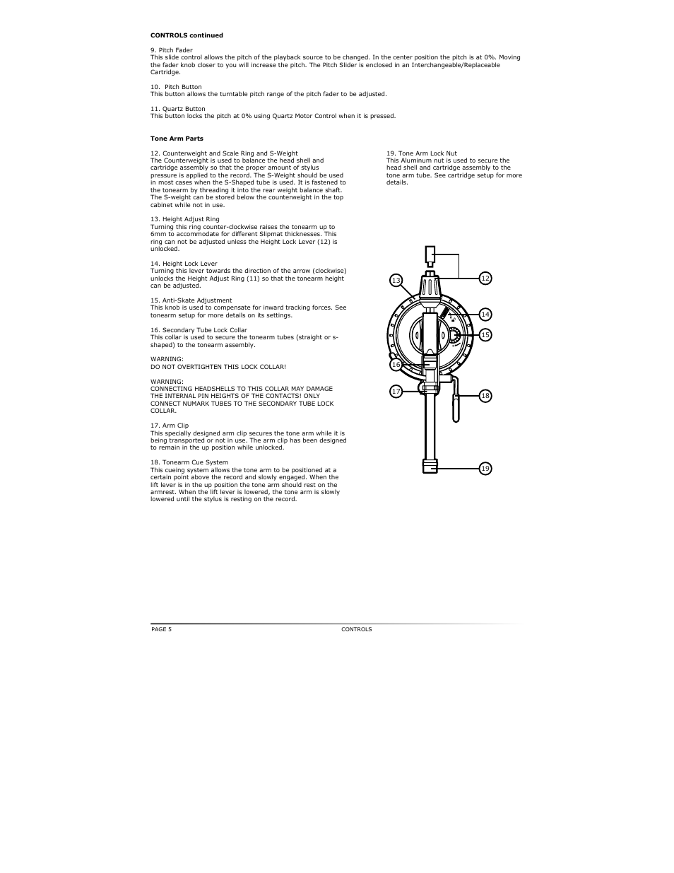 Numark Industries TT500 User Manual | Page 6 / 16