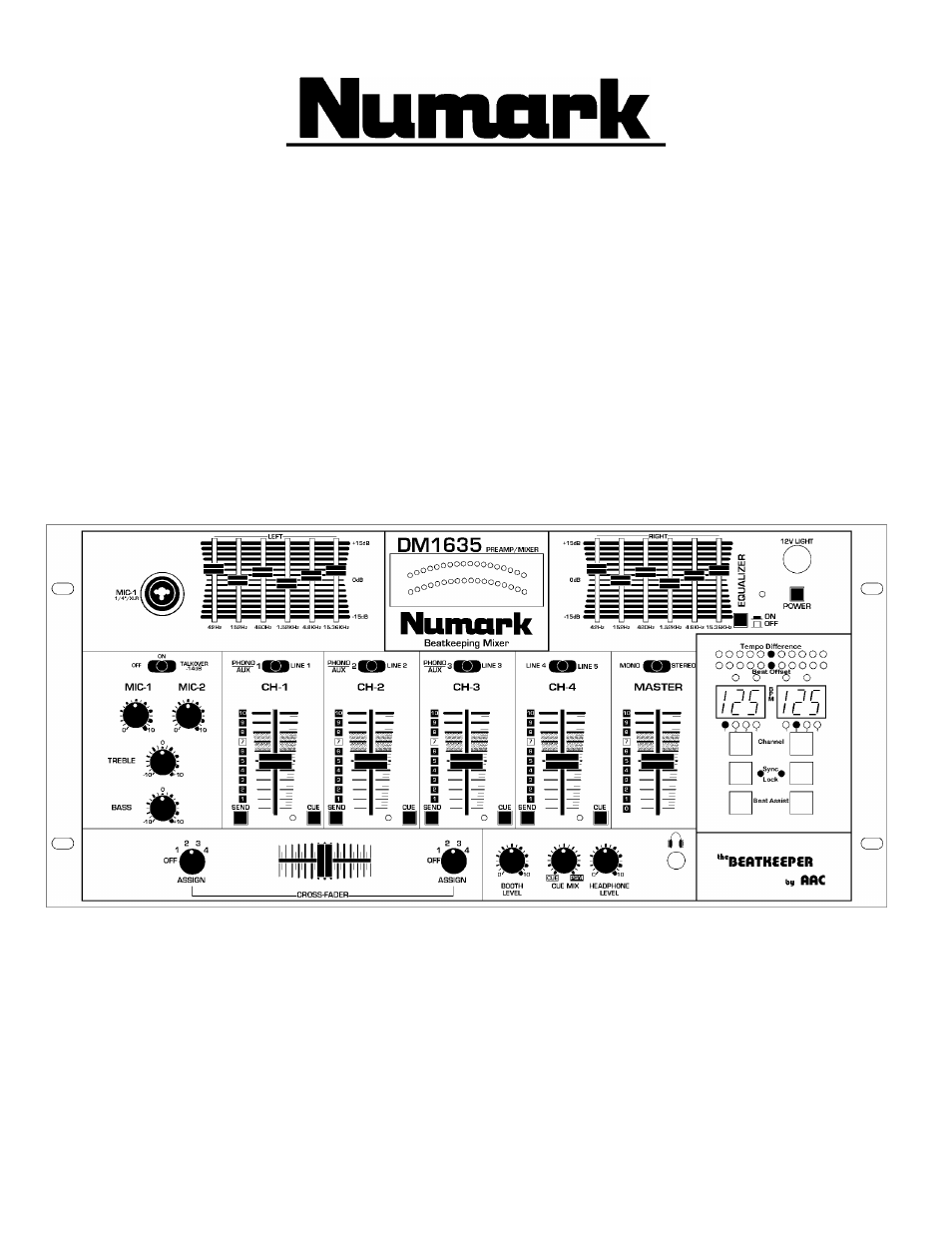 Numark Industries DM1635 User Manual | 20 pages