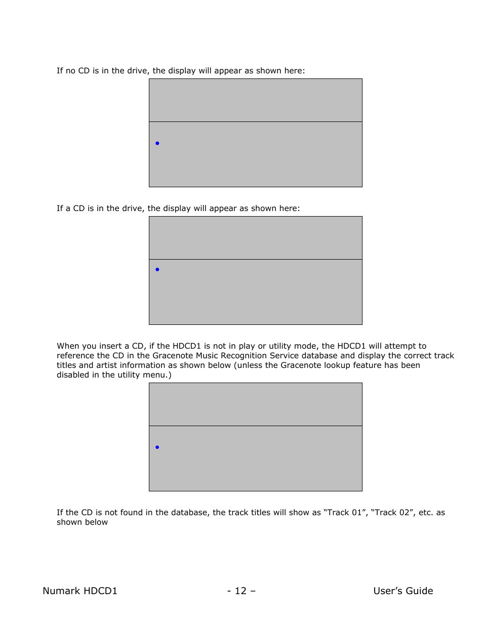 Playing from cd | Numark Industries HDCD1 User Manual | Page 12 / 132