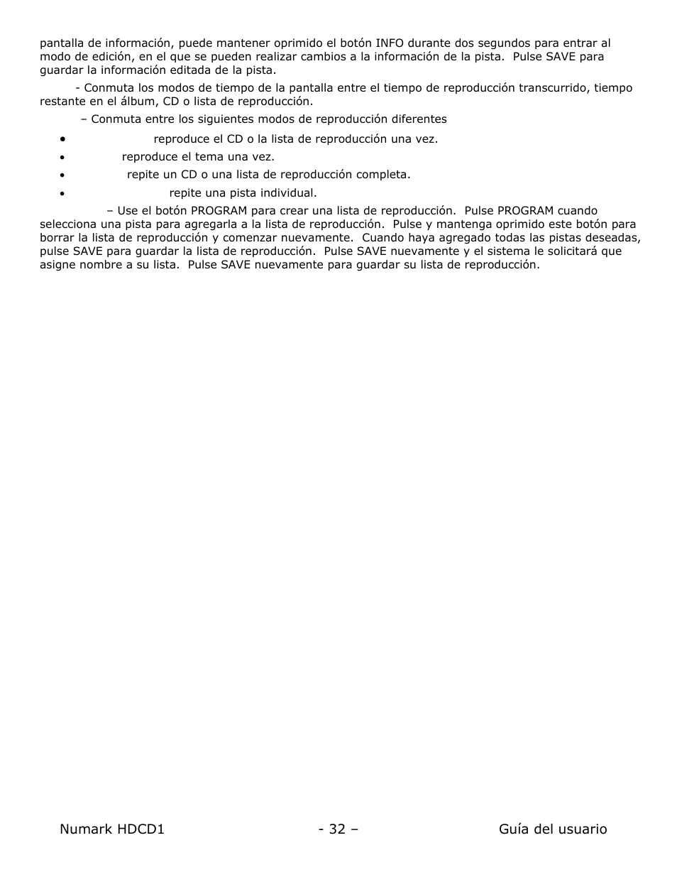 Numark Industries HDCD1 User Manual | Page 32 / 132