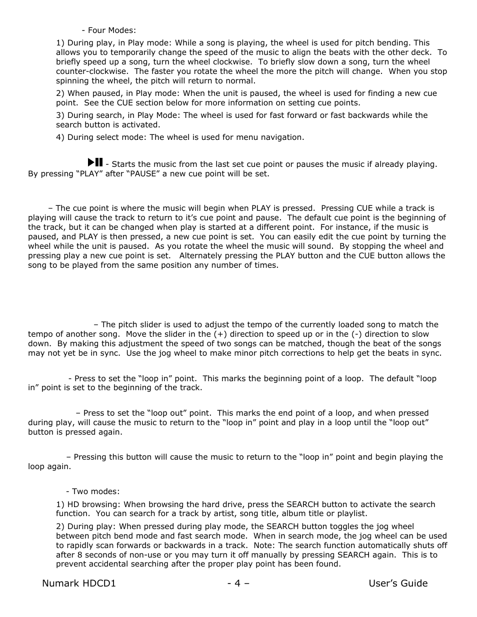 Numark Industries HDCD1 User Manual | Page 4 / 132