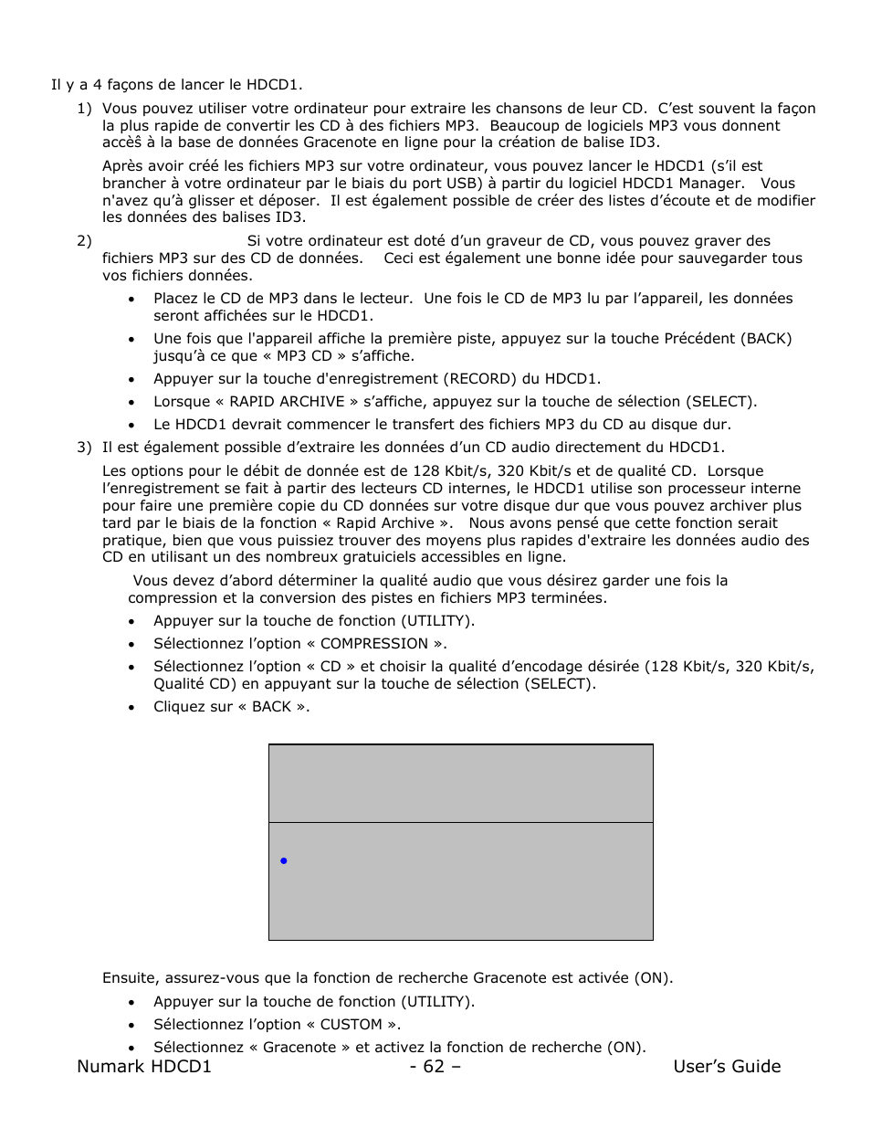 Lancement du hdcd1 | Numark Industries HDCD1 User Manual | Page 62 / 132