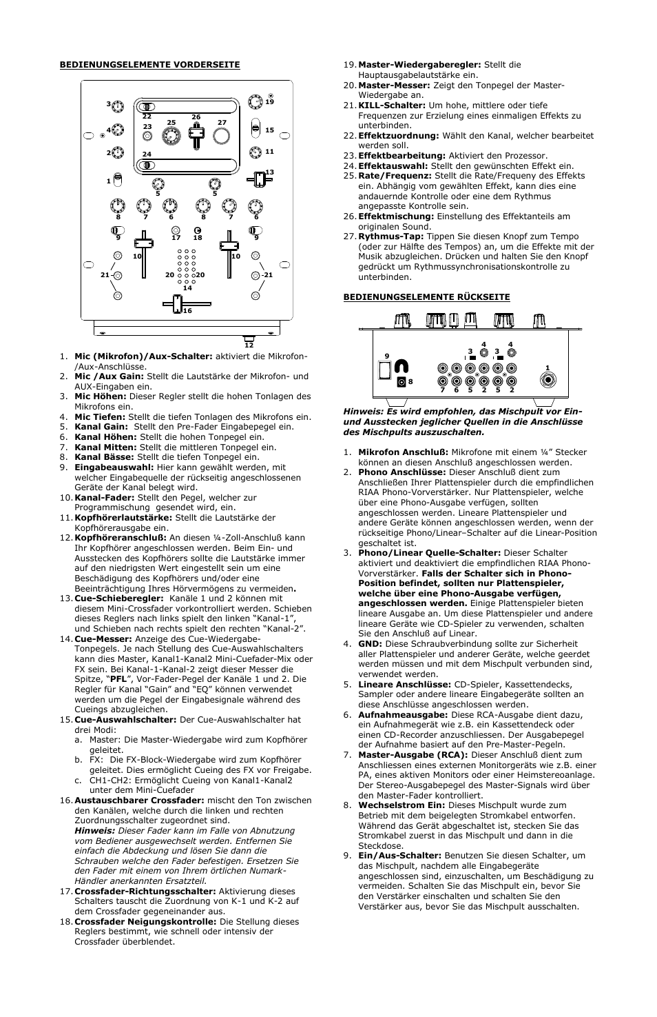 Numark Industries DXM 06 User Manual | Page 11 / 21