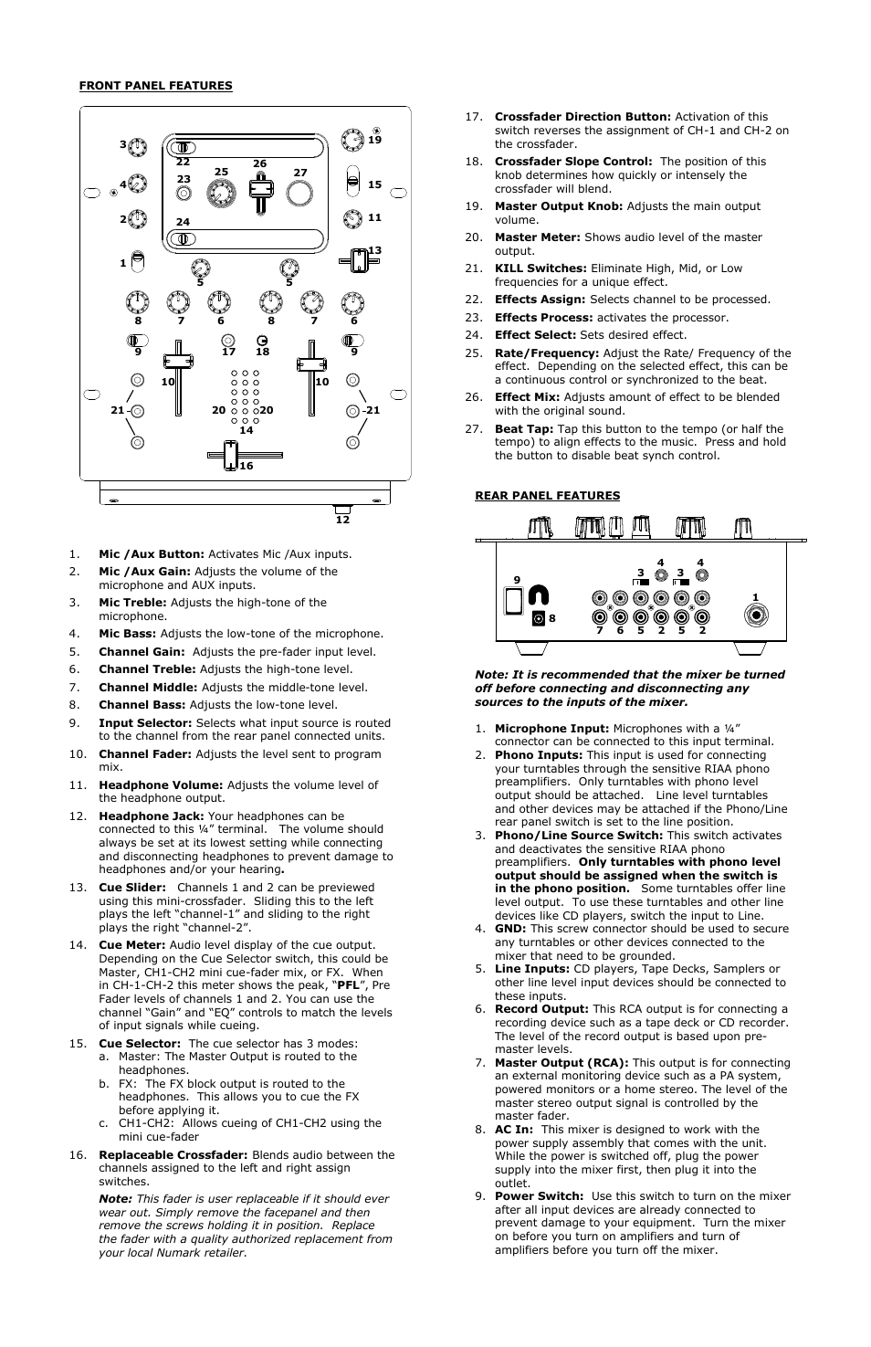 Numark Industries DXM 06 User Manual | Page 3 / 21
