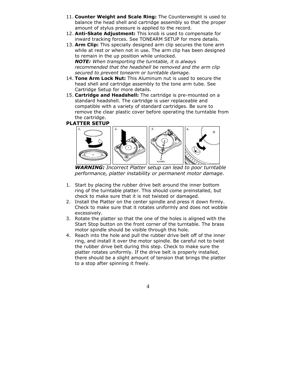 Numark Industries TTUSB User Manual | Page 4 / 16