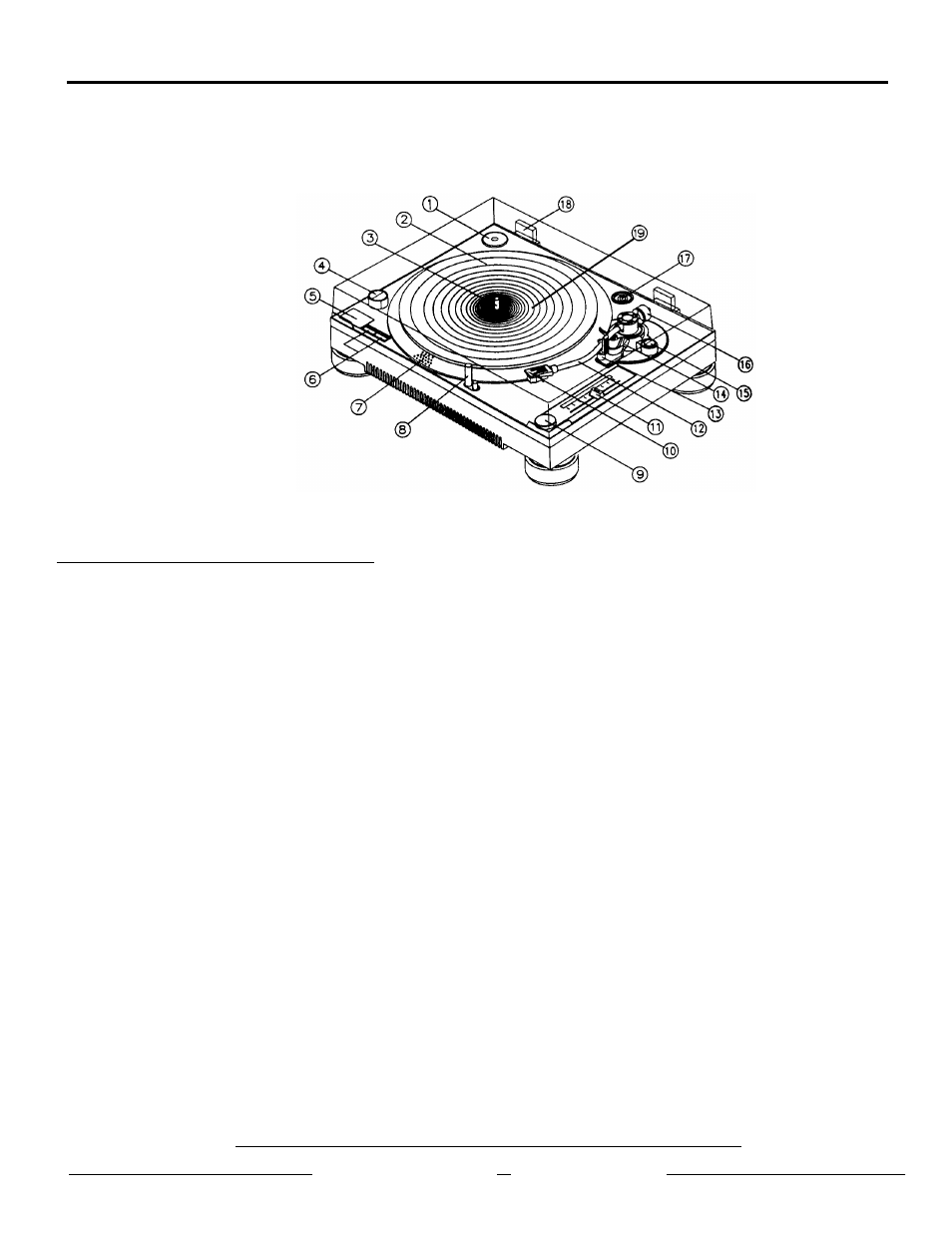 Parts description, Tt1910 diagram | Numark Industries TT1910 User Manual | Page 4 / 8