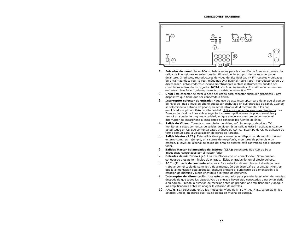 Numark Industries Professional Karaoke Mixing Station KMX02 User Manual | Page 11 / 38
