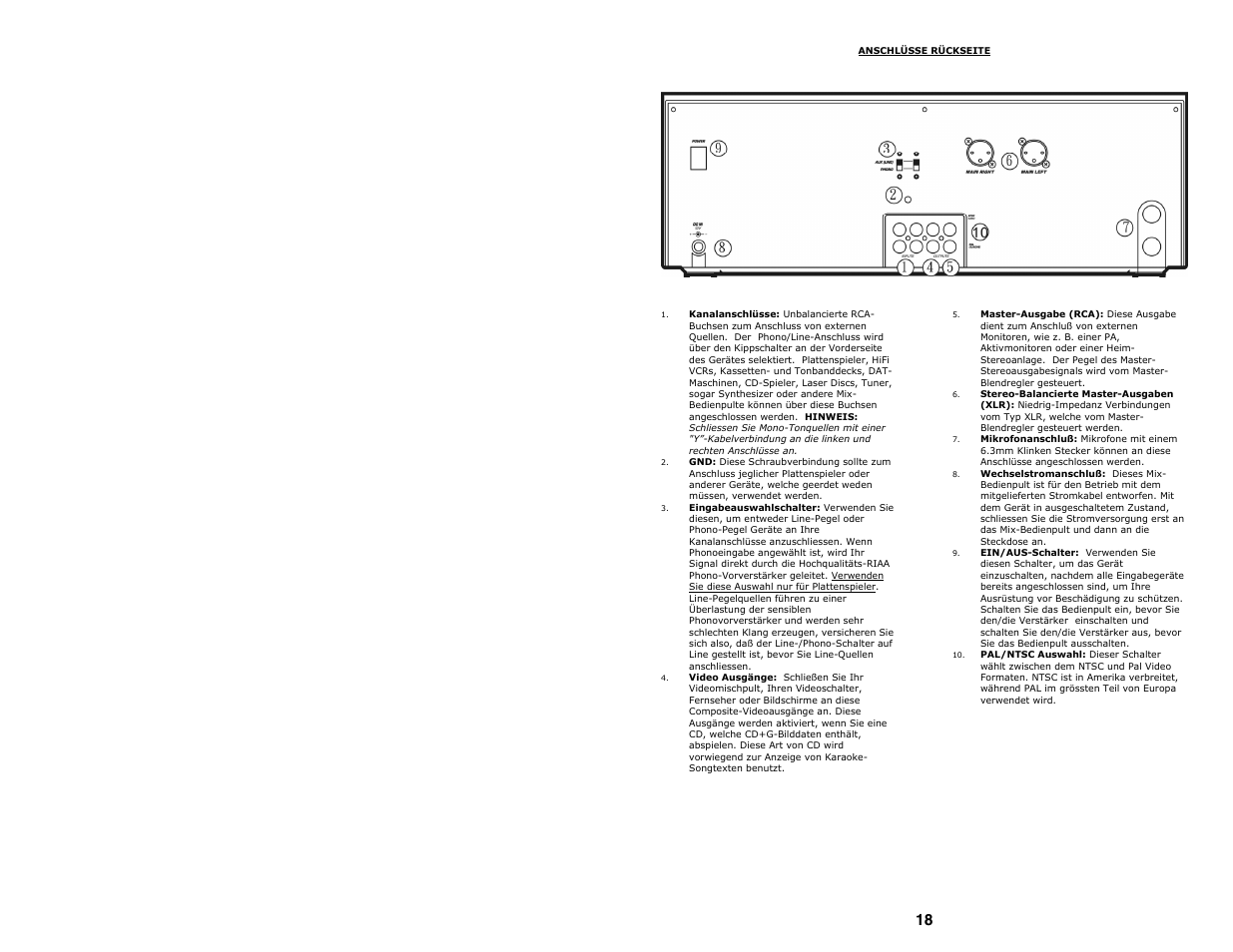 Numark Industries Professional Karaoke Mixing Station KMX02 User Manual | Page 18 / 38
