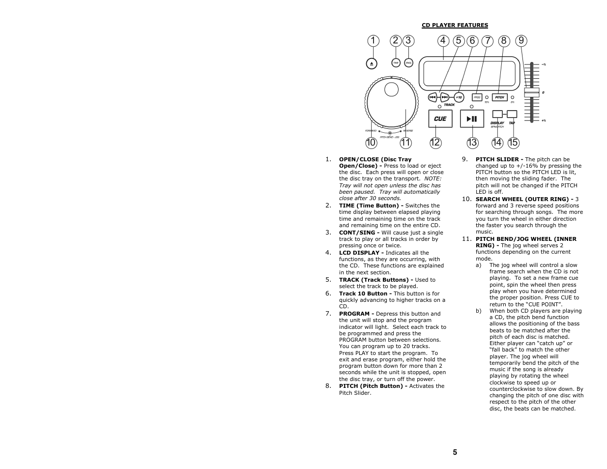 Numark Industries Professional Karaoke Mixing Station KMX02 User Manual | Page 5 / 38