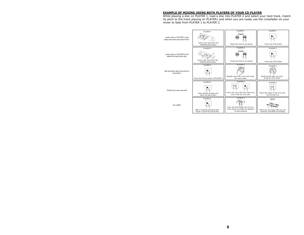 Numark Industries Professional Karaoke Mixing Station KMX02 User Manual | Page 9 / 38