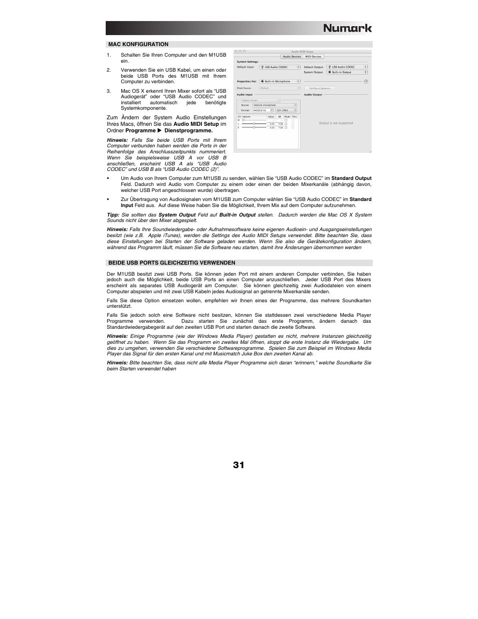 Numark Industries M1USB User Manual | Page 31 / 36