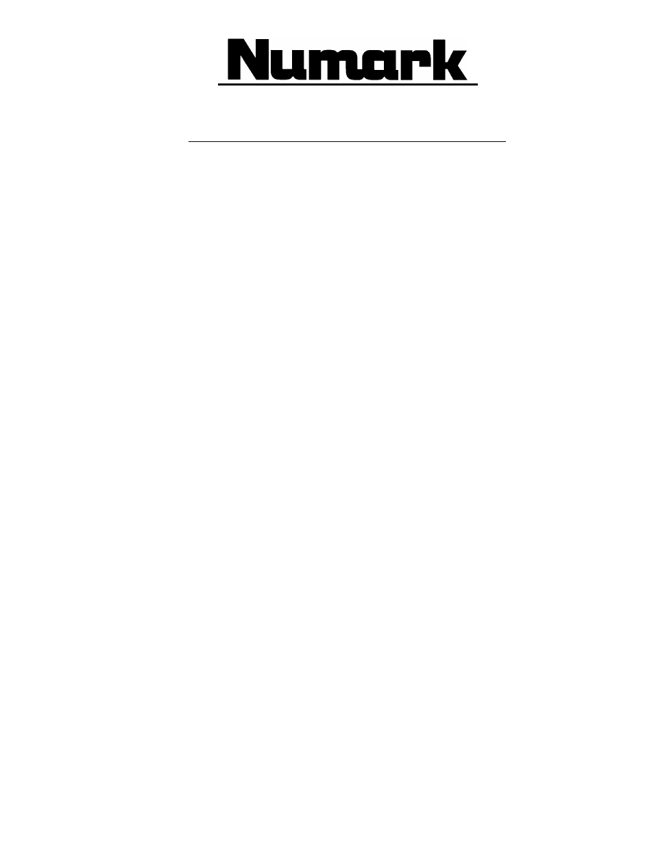 Numark Industries DM1720X User Manual | Page 12 / 12