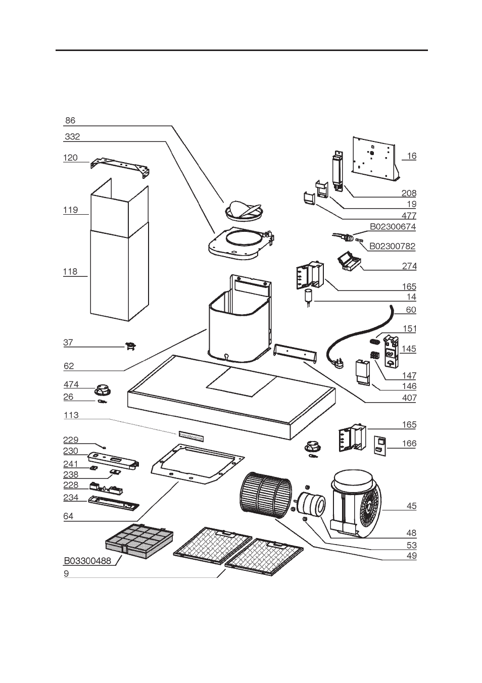 Service parts | NuTone RM53000 User Manual | Page 14 / 44