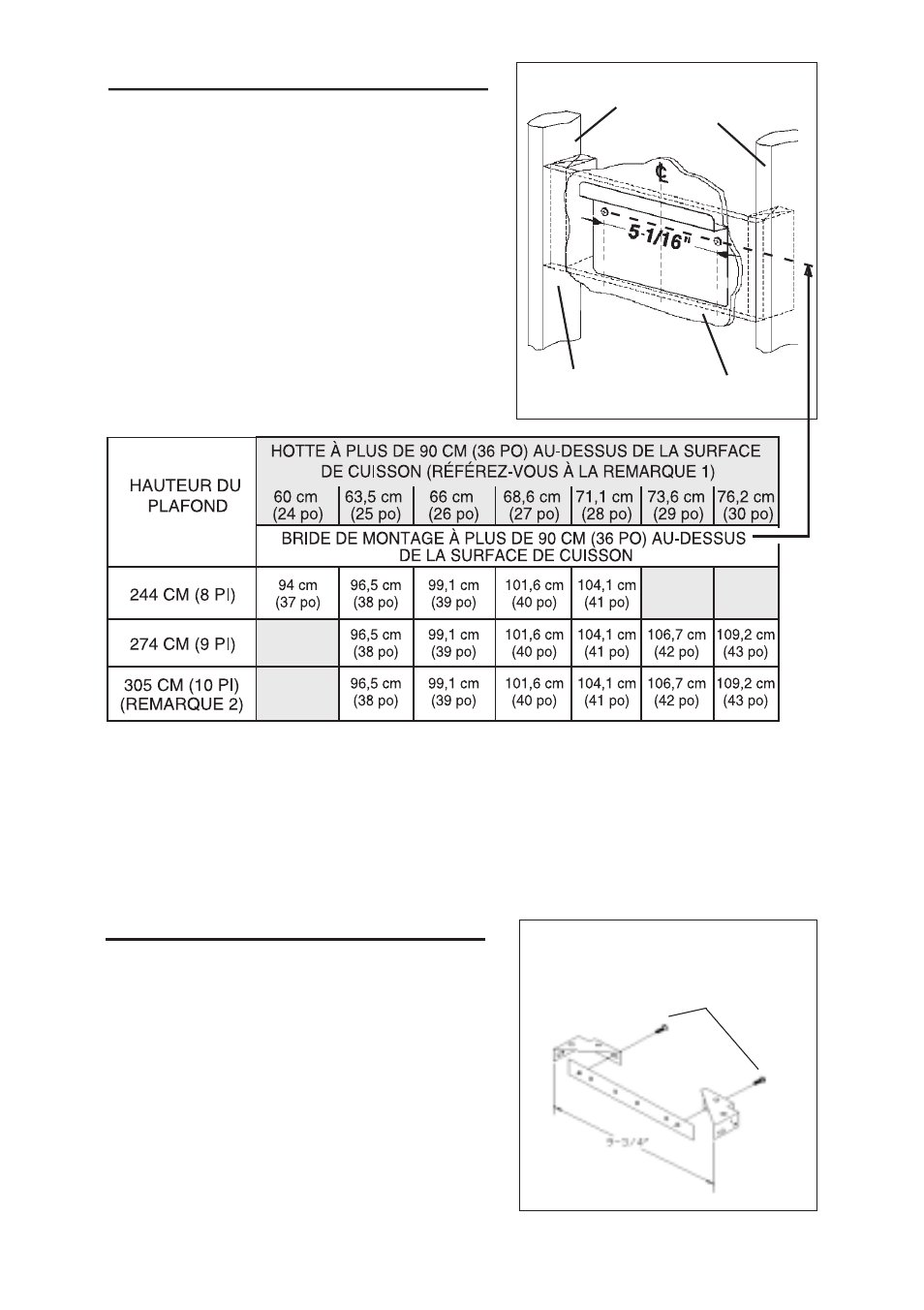 Installation de la bride de montage | NuTone RM53000 User Manual | Page 23 / 44